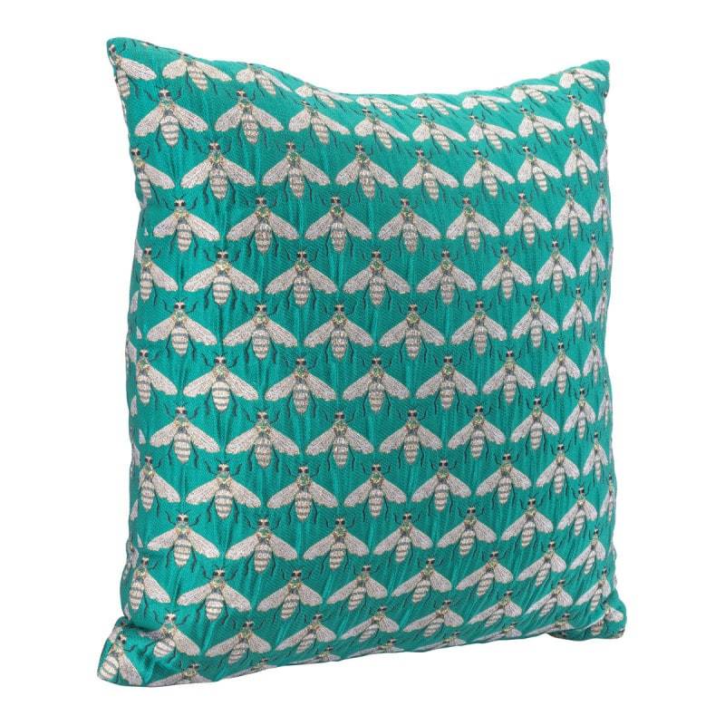 Zuo Bees Verdigrin Pillow Green