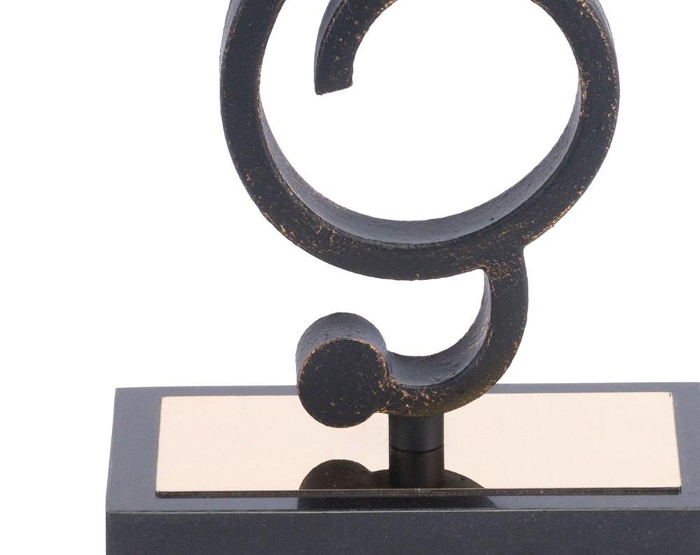 Zuo Treble Clef Figurine Black