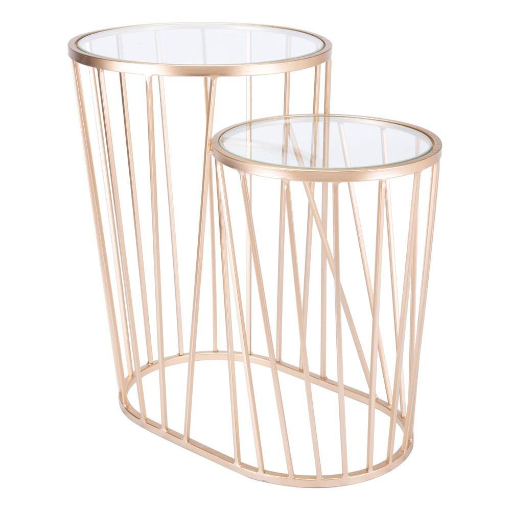 Zuo Esme Side Table Gold