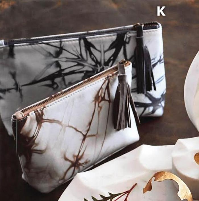 Roost Tie-Dyed Leather Pouches - Set Of 3