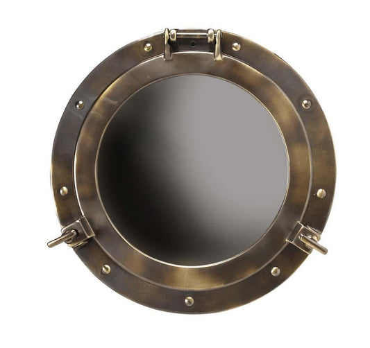 Cabin Porthole Mirror - Medium By Authentic Models