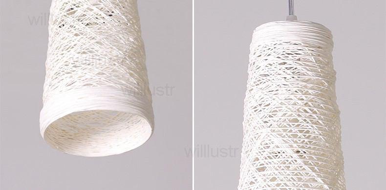 Natural Handmade Wicker Hanging Pendant Lamp