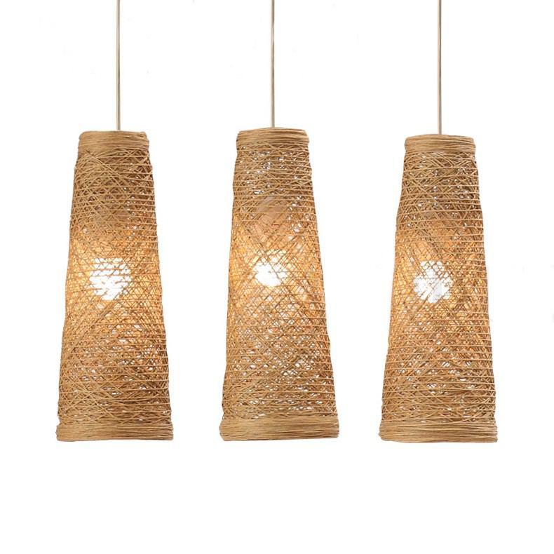 Natural Handmade Wicker Hanging Pendant Lamp