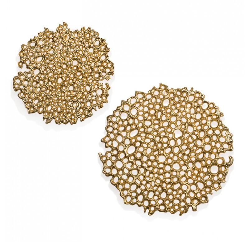 Gold Leaf Design Group Sponge Wall Sculptures