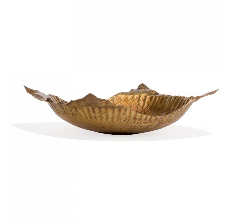Gold Leaf Design Group Crocodile Square Bowl