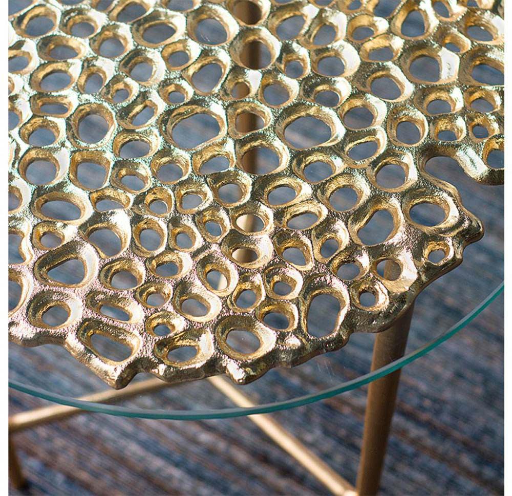 Gold Leaf Design Group Sponge Accent Table