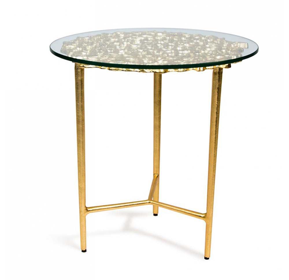 Gold Leaf Design Group Sponge Accent Table