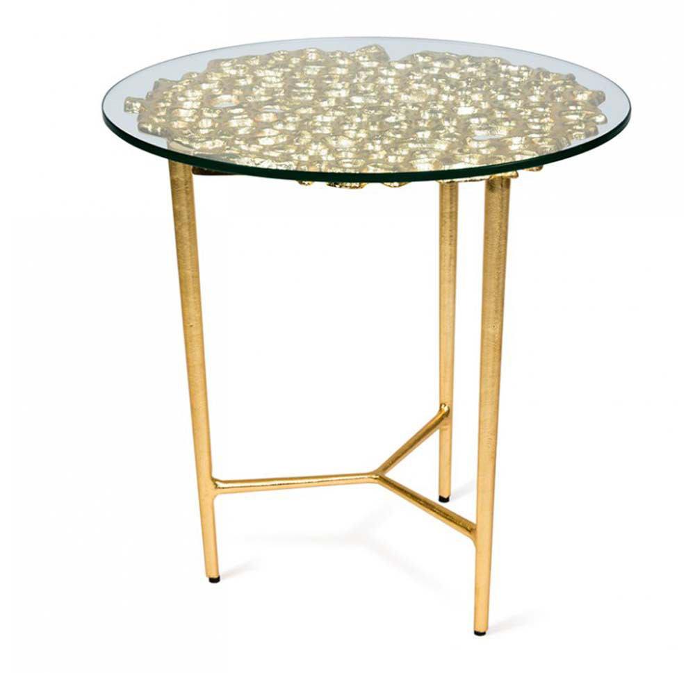 Gold Leaf Design Group Sponge Accent Table