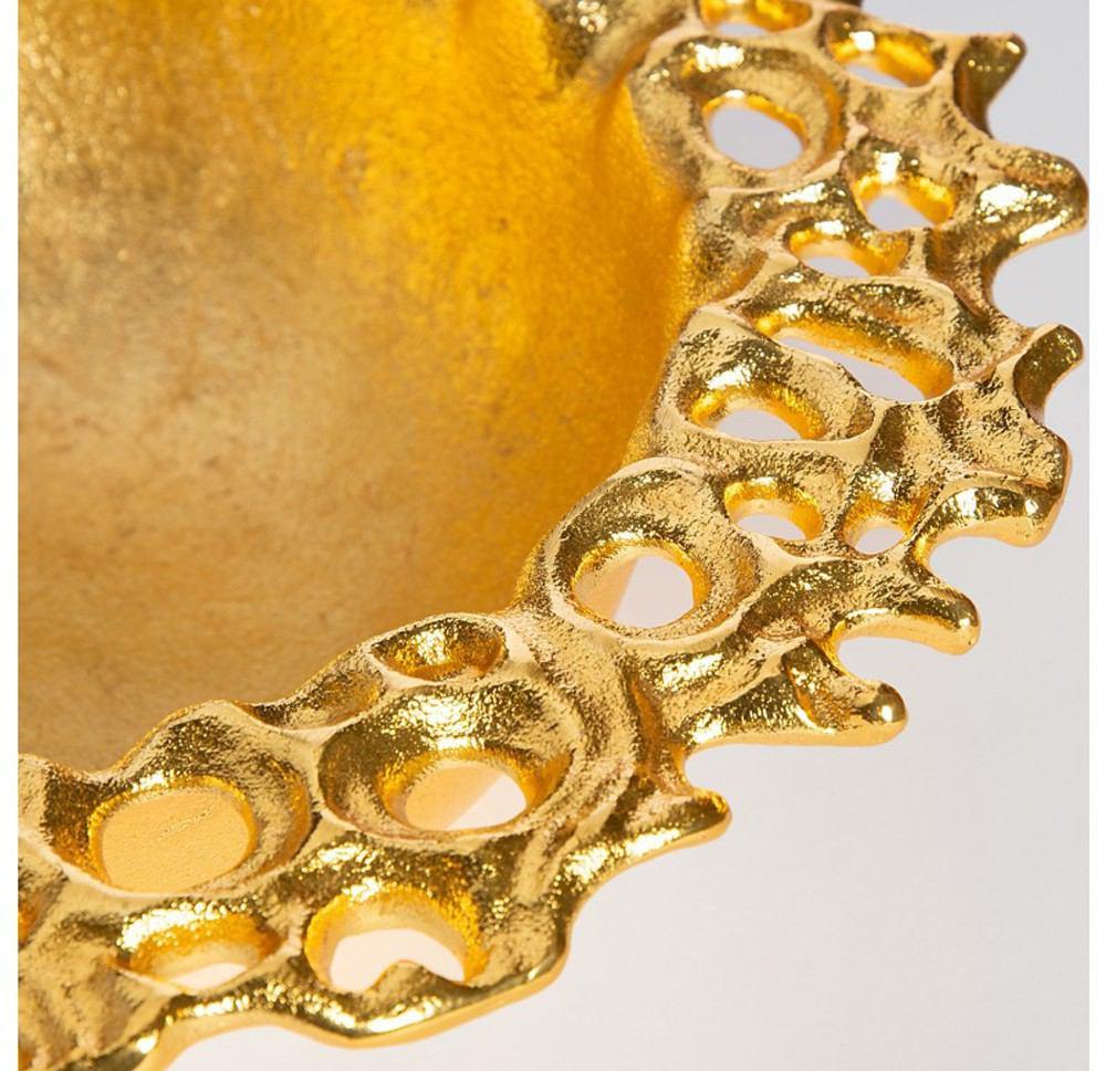 Gold Leaf Design Group Sponge Bowl 11" D - Gold