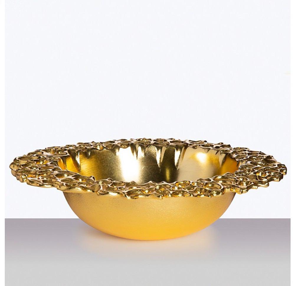 Gold Leaf Design Group Sponge Bowl 15" D - Gold