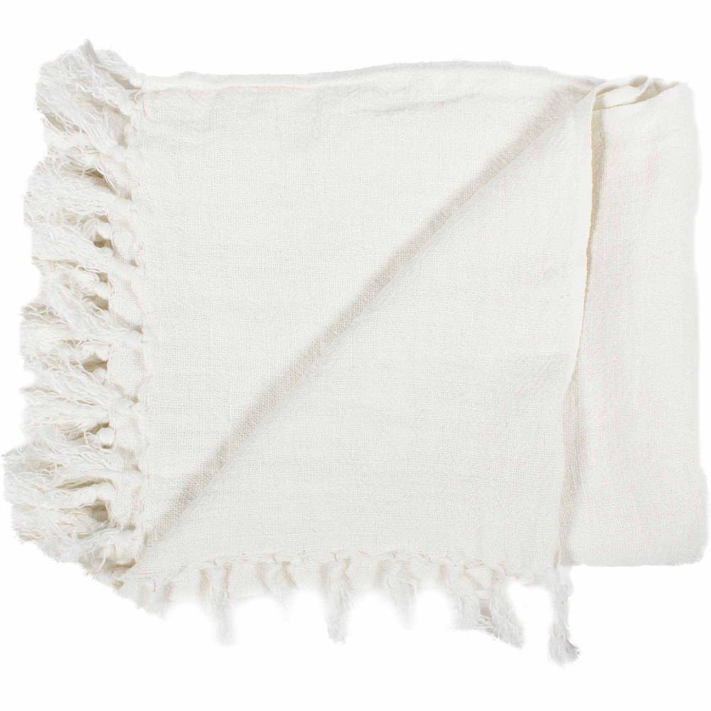Moe's Home Collection Lemmy Heavy Linen Throw