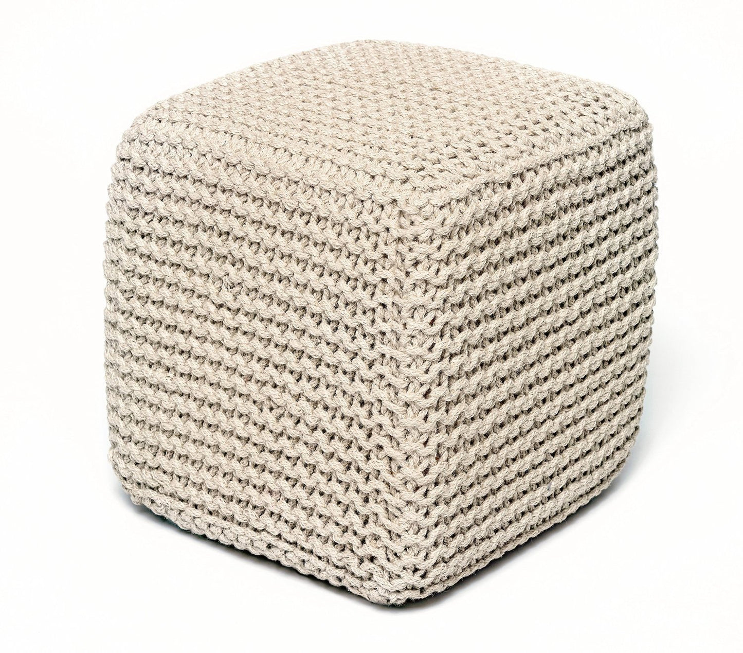Anji Mountain Jute Pouf Square
