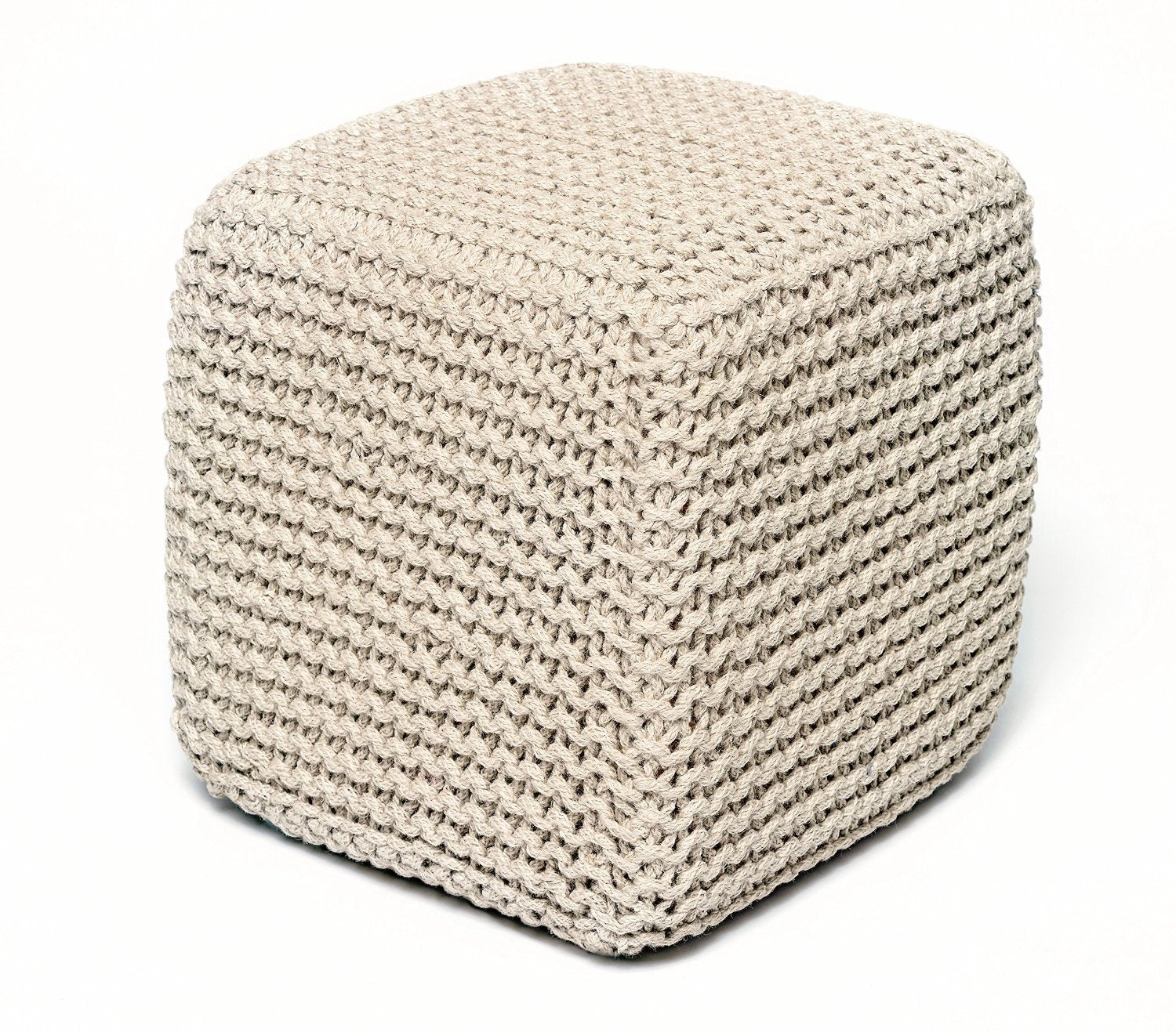 Anji Mountain Jute Pouf Square