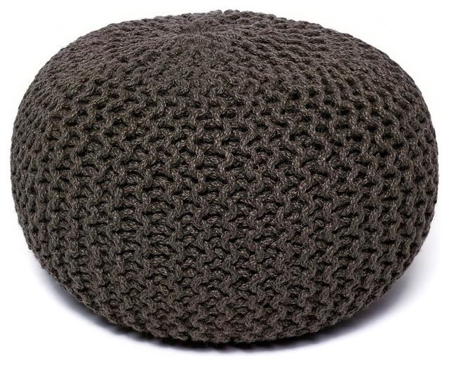 Anji Mountain Jute Pouf Round
