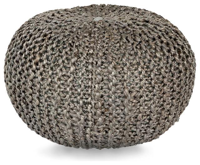 Anji Mountain Jute Pouf Round