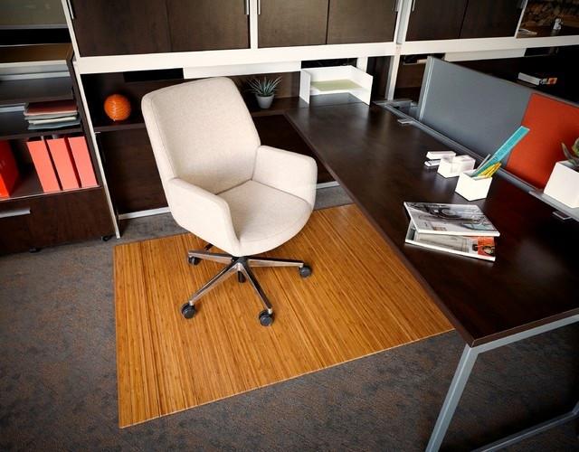 Anji Mountain Bamboo Roll-Up Chairmat - no lip