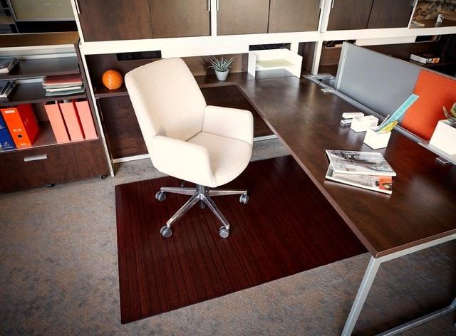 Anji Mountain Bamboo Roll-Up Chairmat - no lip