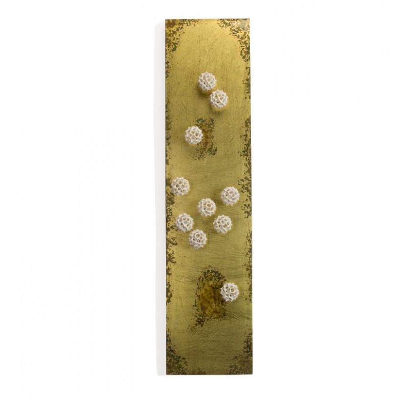 Gold Leaf Design Group Pollen Wall Play On Cladded Brass Art Panel
