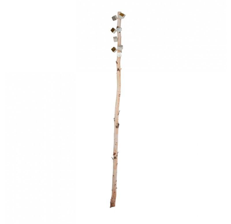 Gold Leaf Design Group Birch Pole With Cube Pivot Wall Play
