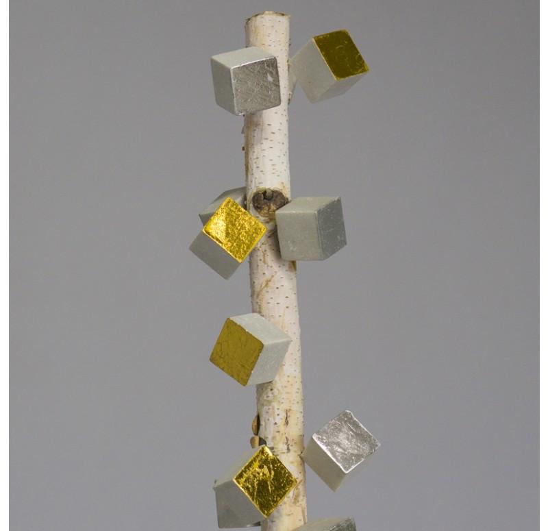 Gold Leaf Design Group Birch Pole With Cube Pivot Wall Play