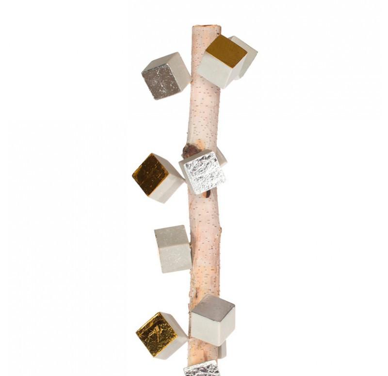Gold Leaf Design Group Birch Pole With Cube Pivot Wall Play