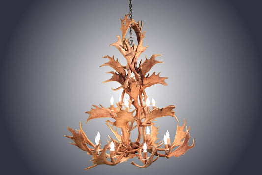 Antlerworx 14 Light Fallow Antler Chandelier (AWC-85)