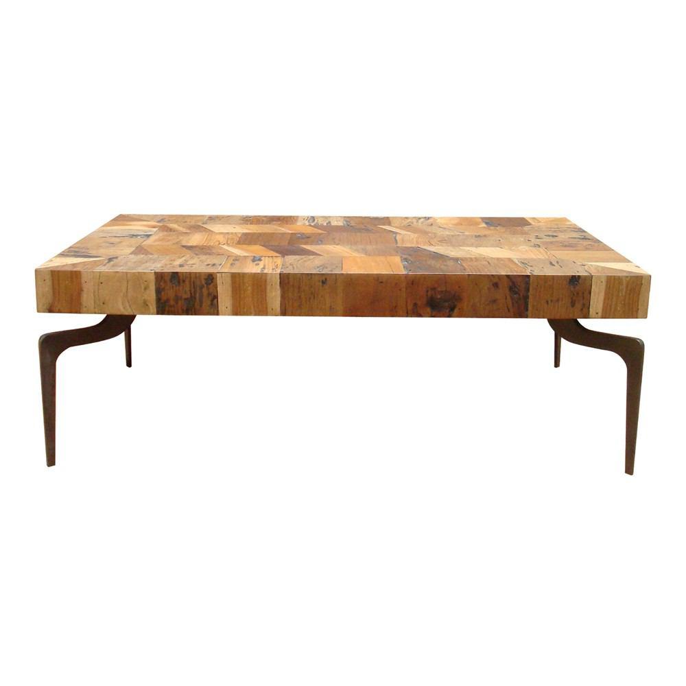 Moe's Home Collection Gajel Coffee Table With Metal Legs