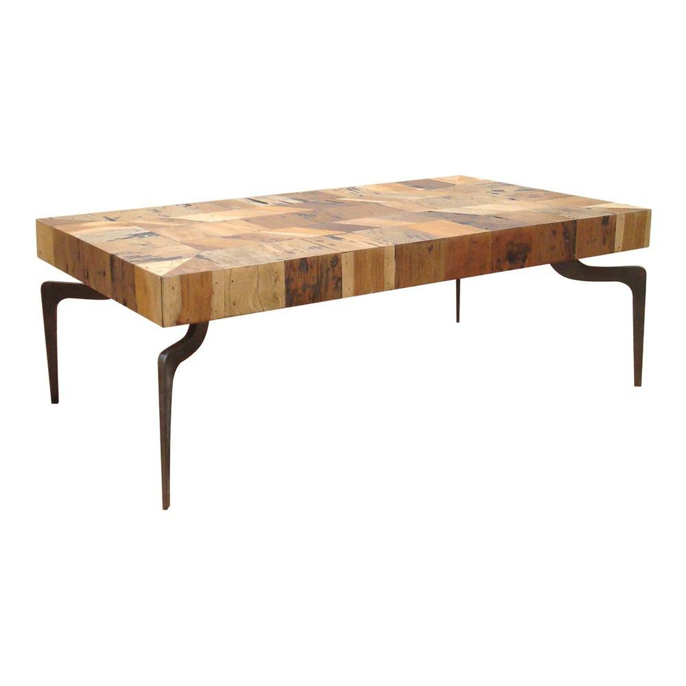 Moe's Home Collection Gajel Coffee Table With Metal Legs