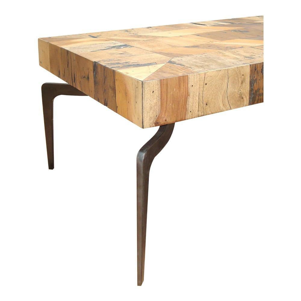 Moe's Home Collection Gajel Coffee Table With Metal Legs