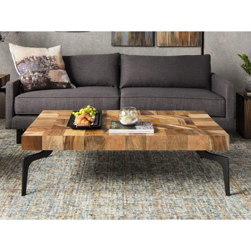 Moe's Home Collection Gajel Coffee Table With Metal Legs