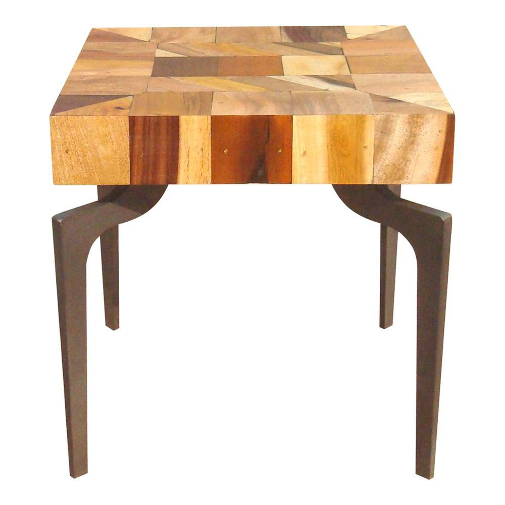 Moe's Home Collection Gajel Side Table With Metal Legs