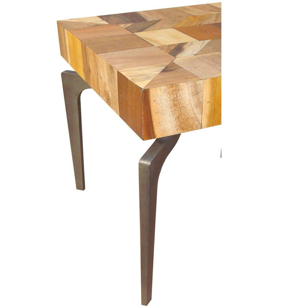 Moe's Home Collection Gajel Side Table With Metal Legs