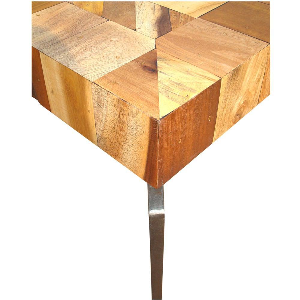 Moe's Home Collection Gajel Side Table With Metal Legs