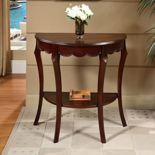 All Things Cedar Half Moon Console Table