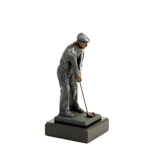 Bey-Berk High Cold Cast Golfer On Marble Base