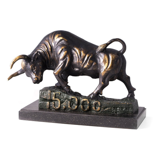 Bey-Berk Bull Cracking 15,000 Mark Sculpture
