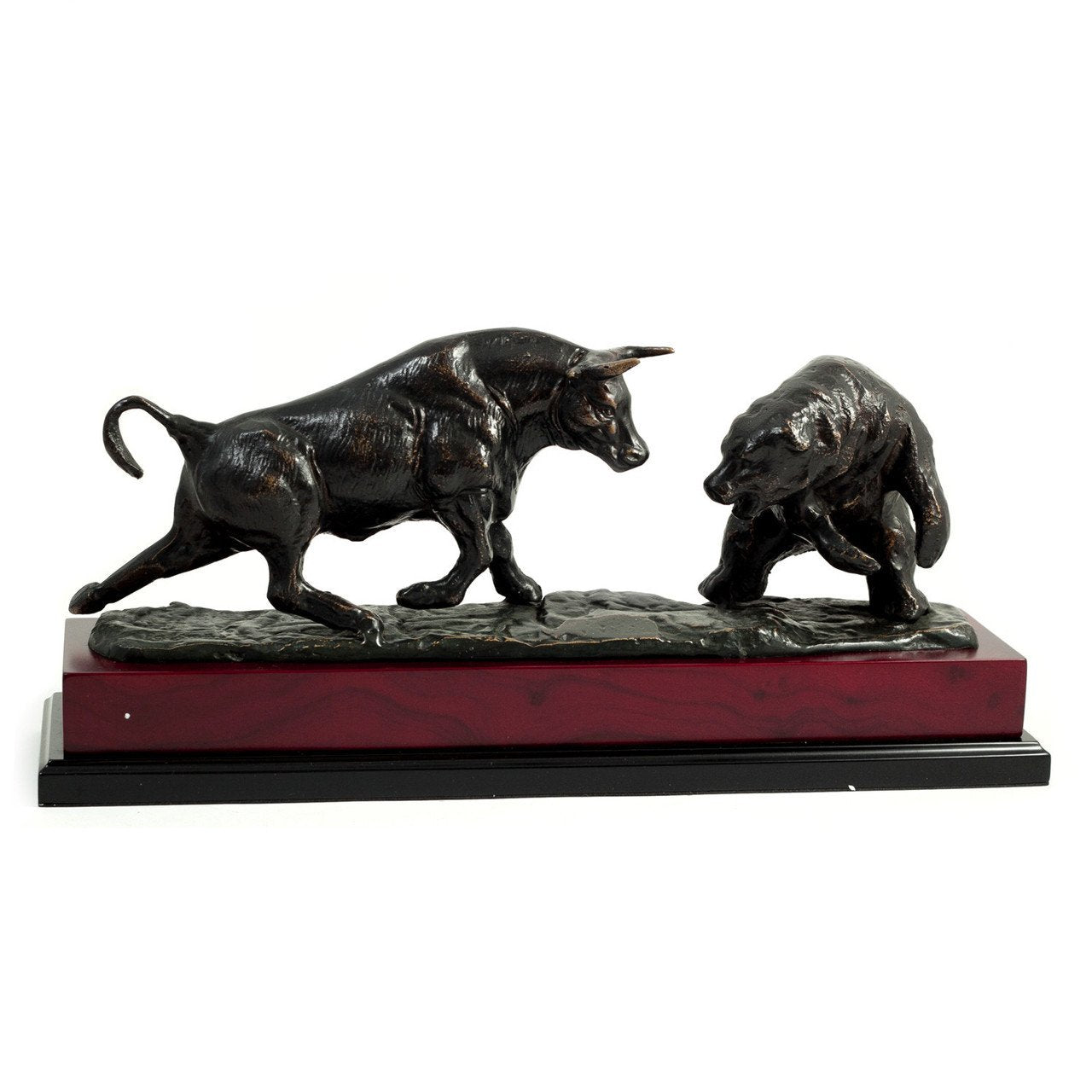 Bey-Berk  Charging Bull & Bear Sculpture