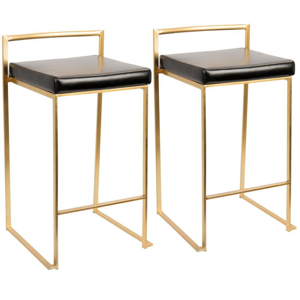 LumiSource Fuji Stacker Counter Stool Set of 2