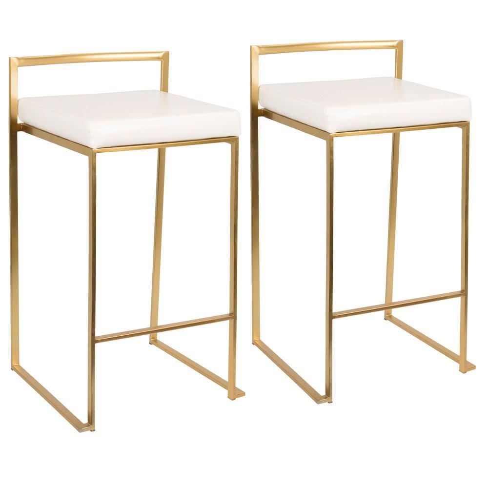 LumiSource Fuji Stacker Counter Stool Set of 2