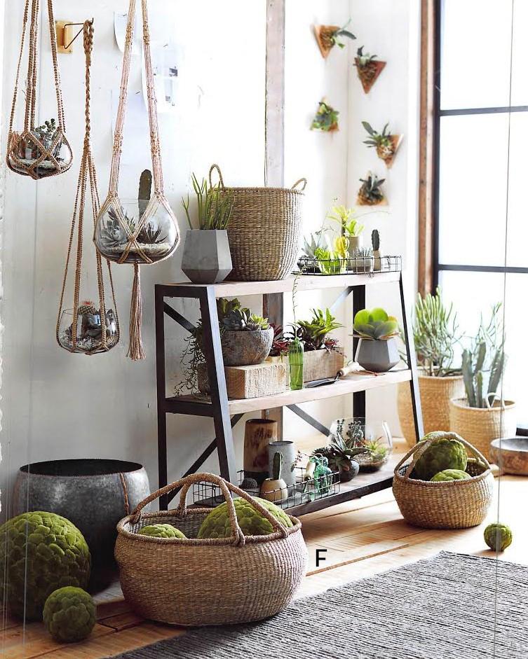 Roost Seagrass Fine Weave Baskets - Set Of 2