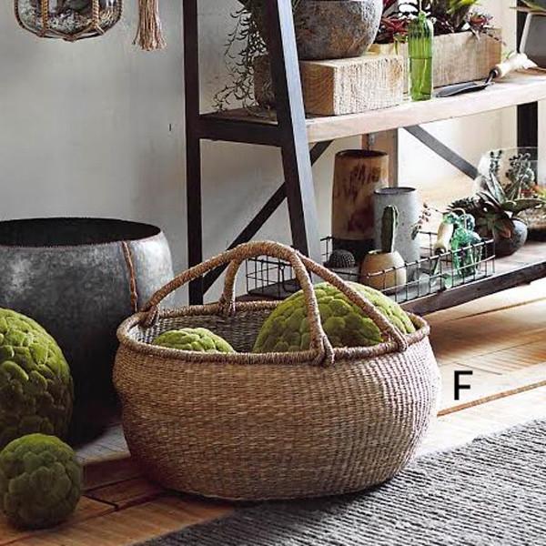Roost Seagrass Fine Weave Baskets - Set Of 2