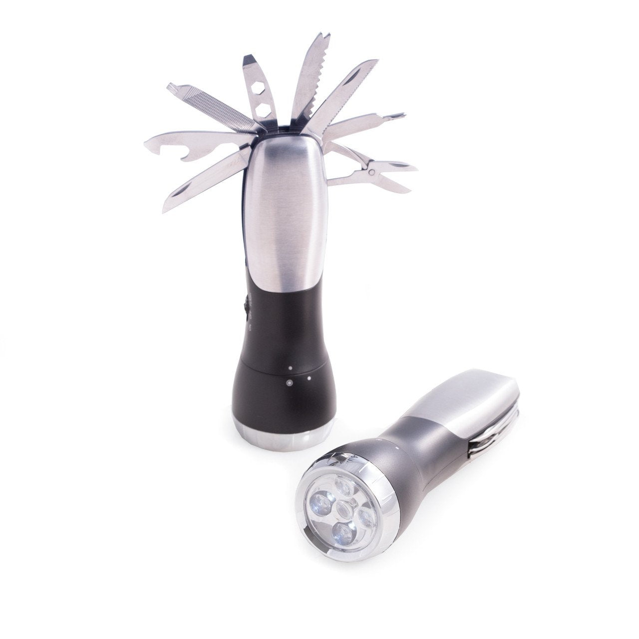 Bey-Berk Multifunctional Stainless Steel Flash Light