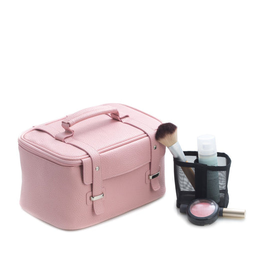 Bey-Berk Pink Leatherette Travel Case