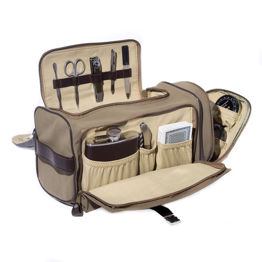 Bey-Berk Ultra Suede & Brown Leather Tote Bag