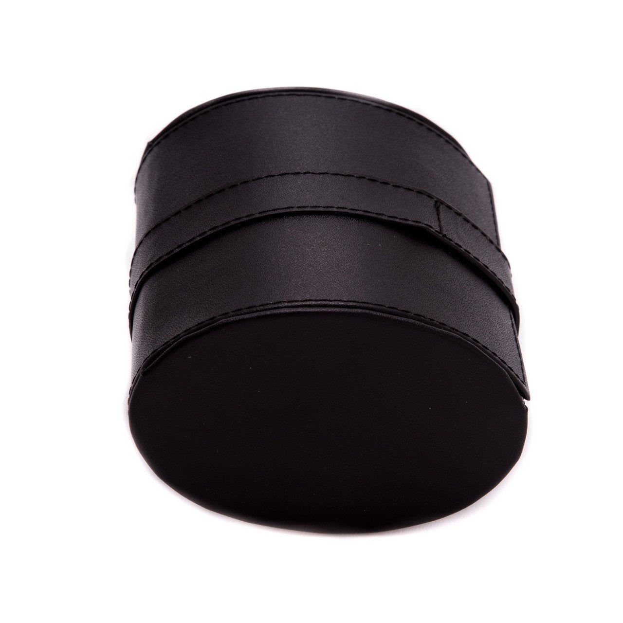 Bey-Berk Black Leather Single Watch Travel Case