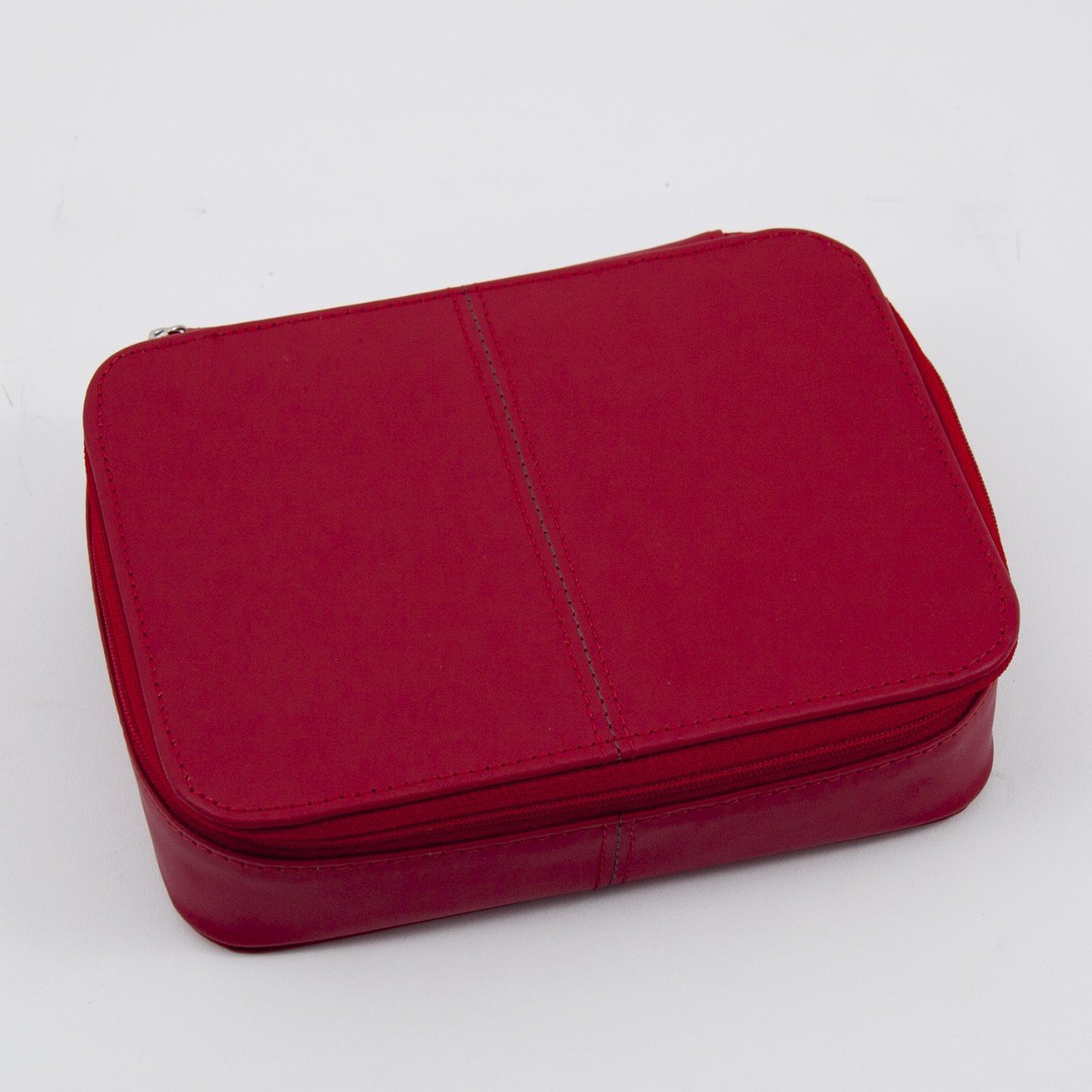 Bey-Berk Red Leather Jewelry Box