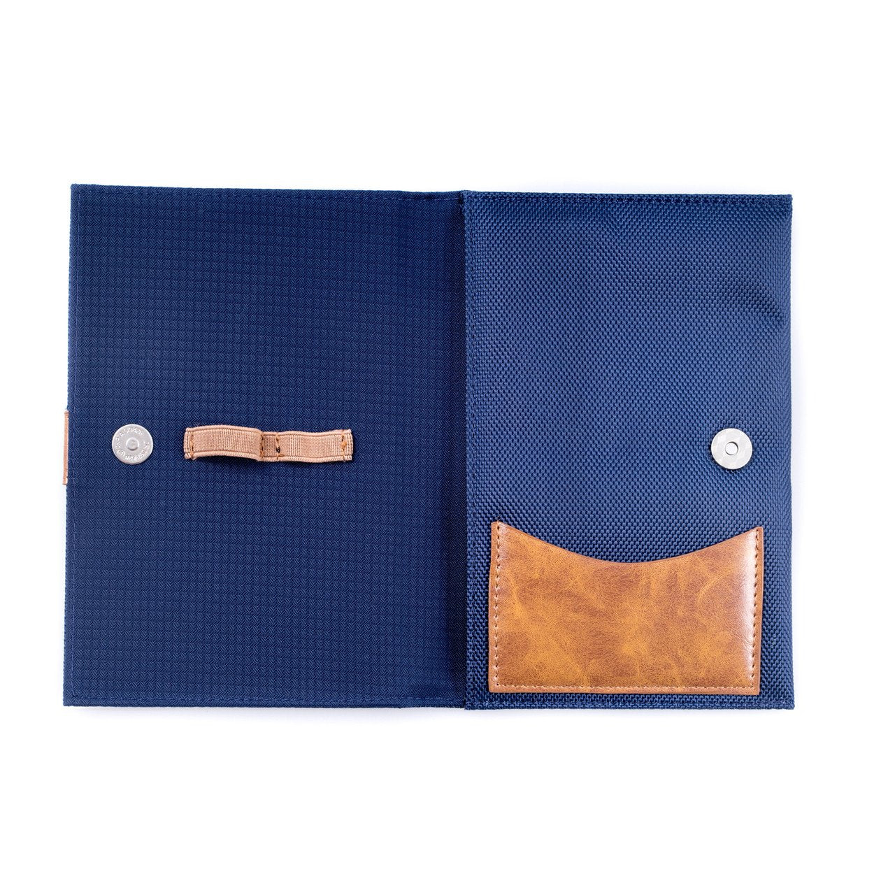 Bey-Berk Blue Ballistic Nylon Travel Charger Case Pouch