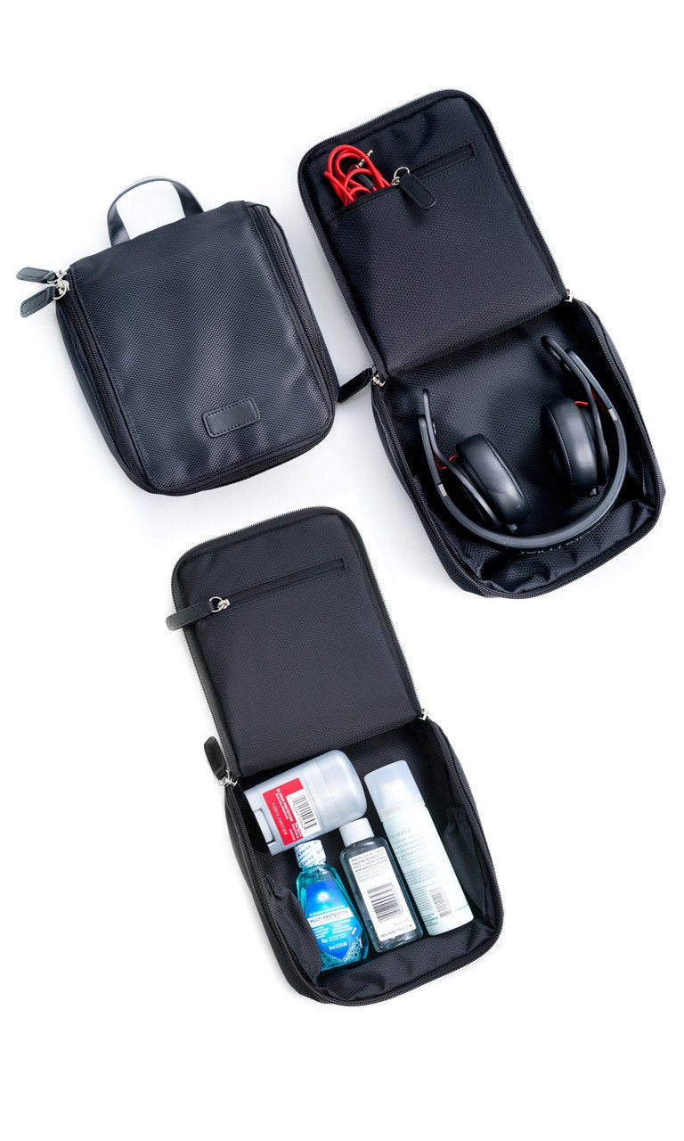 Bey-Berk Black Accessories Pouch