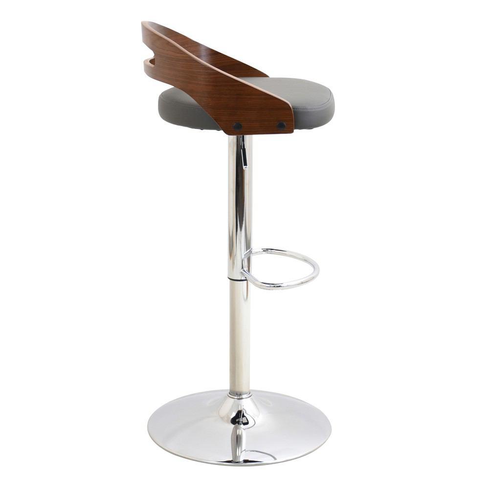 LumiSource Cassis Height Adjustable Barstool with Swivel