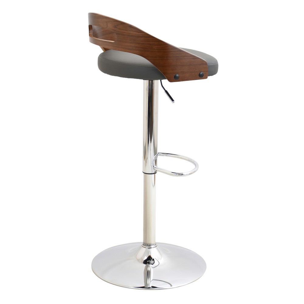 LumiSource Cassis Height Adjustable Barstool with Swivel